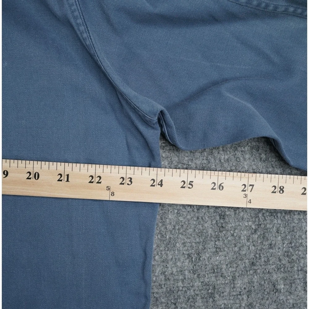 Banana Republic Button Down Shirt Mens M Blue BR Chino Cotton Long Sleeve Pocket